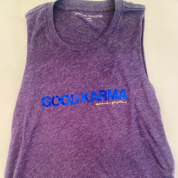 Spiritual Gangster Muscle Tank - Good Karma - Large - Picture 1 of 7